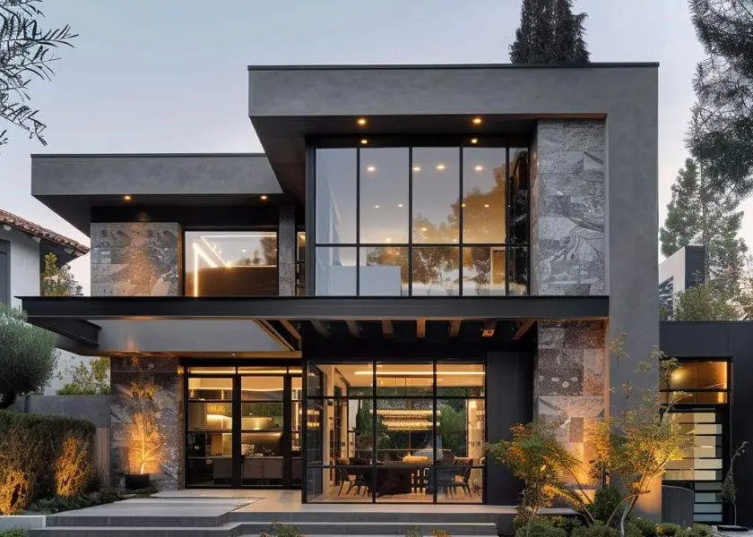 Desain Rumah 2 Lantai Model Minimalis Modern